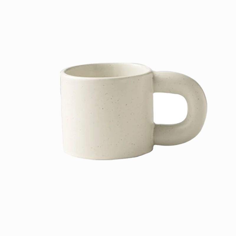 TUBBY Ceramic Checkered Coffee Mugs