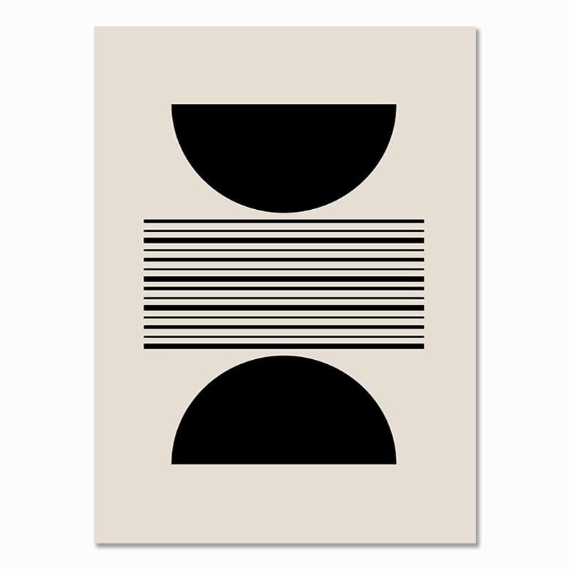 MESIAL Abstract Geometric Canvas Wall Art Print