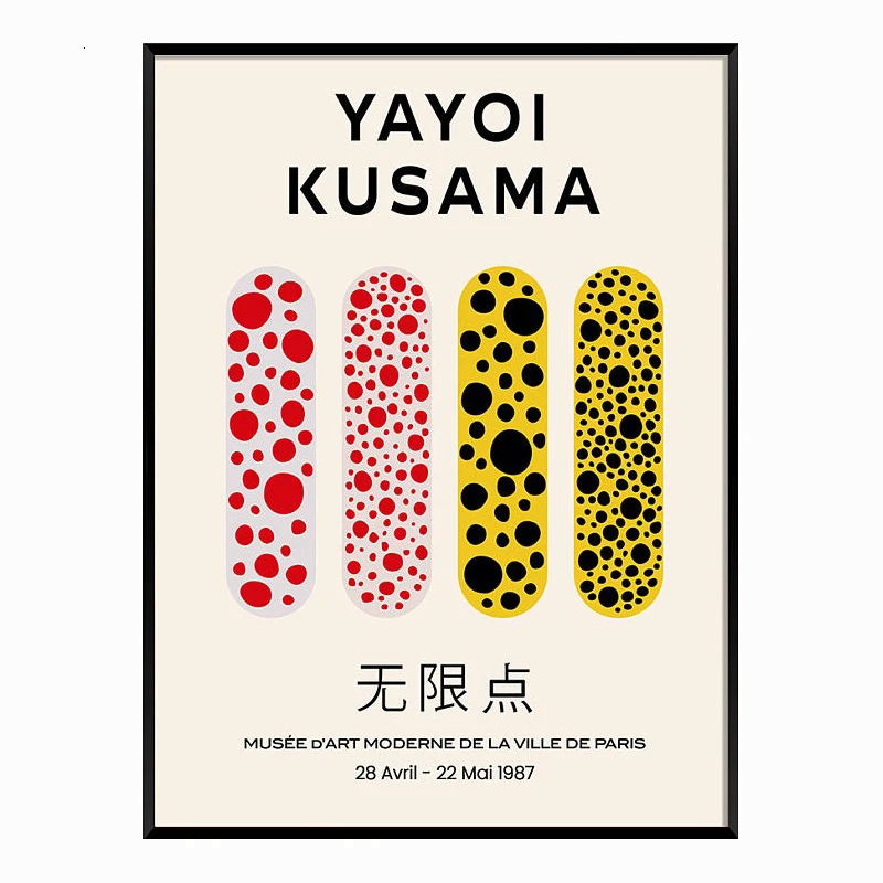 DOTS OBSESSION Canvas Wall Art – Yayoi Kusama Pop Art