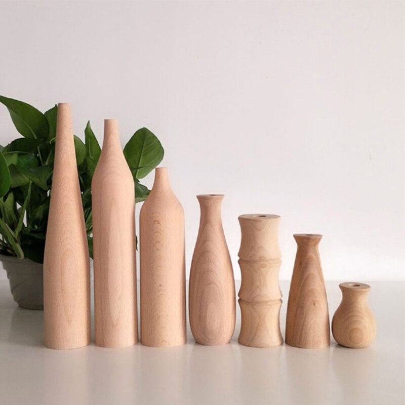 WOODLAND Wooden Vases - Multiple Styles