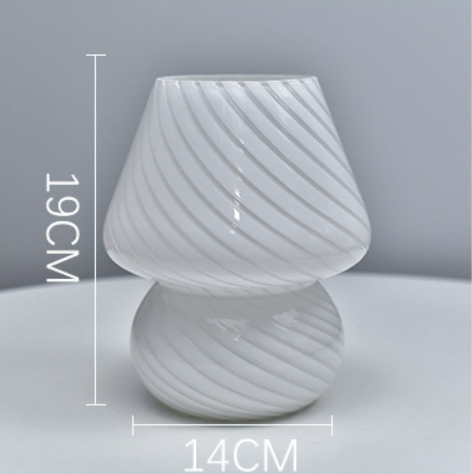 CLOUD Glass Mushroom Table Lamp - Multiple Colors
