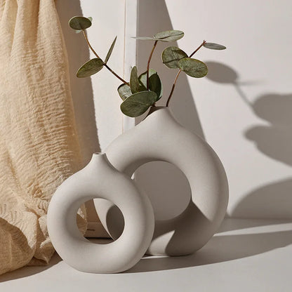RUNE Round Multi-Size Ceramic Vases