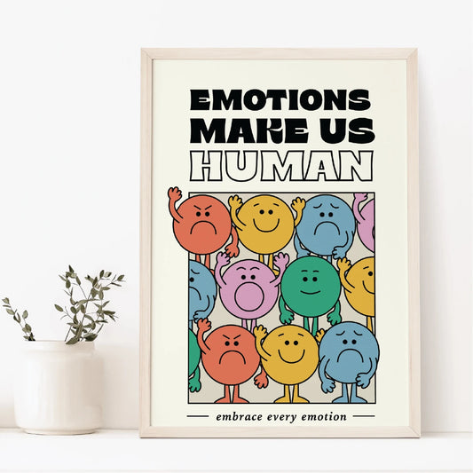 EMOTIONS MAKE US HUMAN Canvas