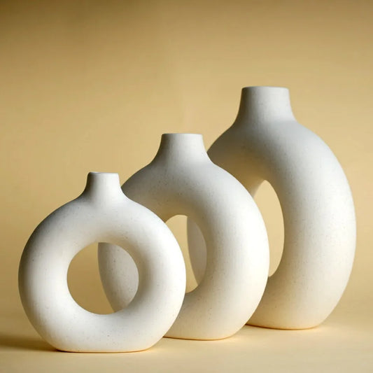 RUNE Round Multi-Size Ceramic Vases