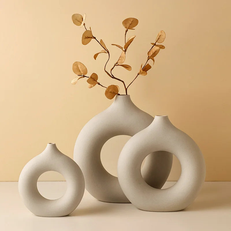 RUNE Round Multi-Size Ceramic Vases