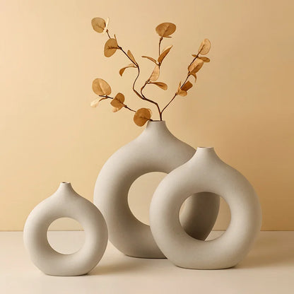 RUNE Round Multi-Size Ceramic Vases