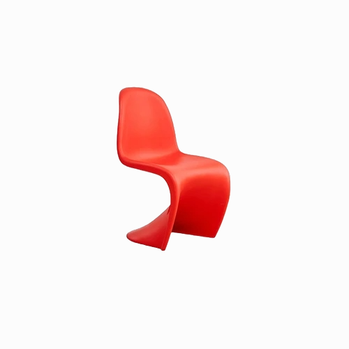 CASPIAN Retro Chair – Modern Red Accent Seating
