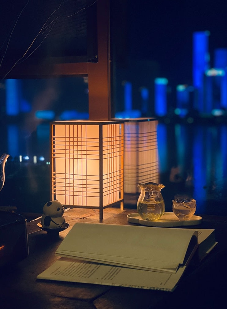 ZEN Bamboo Woven Table Lamp