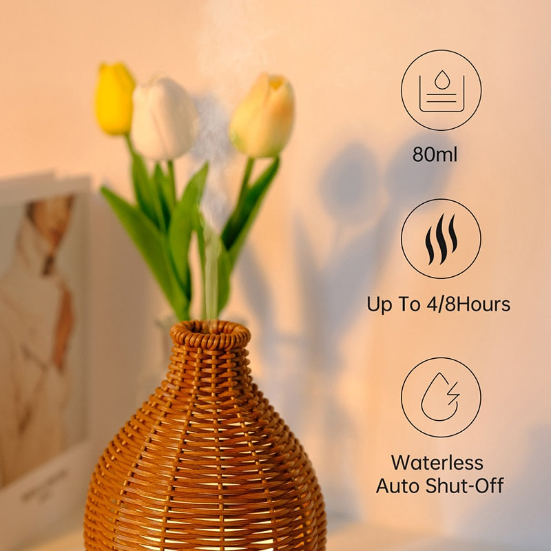 AROMA Rattan Essential Oil Diffuser