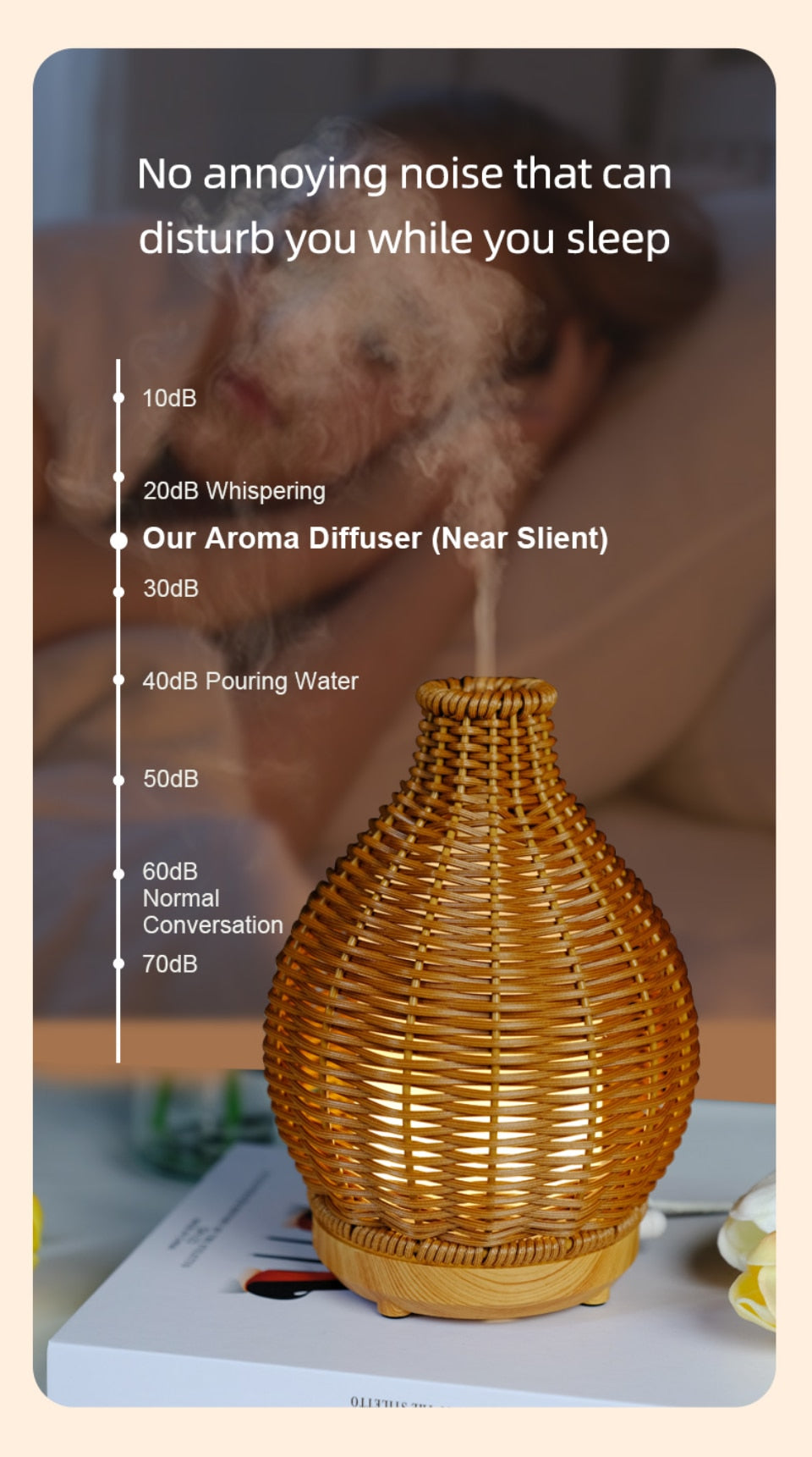 AROMA Rattan Essential Oil Diffuser